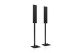 T series aluminium floor stands styled to match the T Series speakers (Black color)